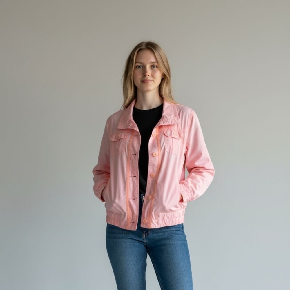 Maurices Pink Lightweight Jacket Size Large